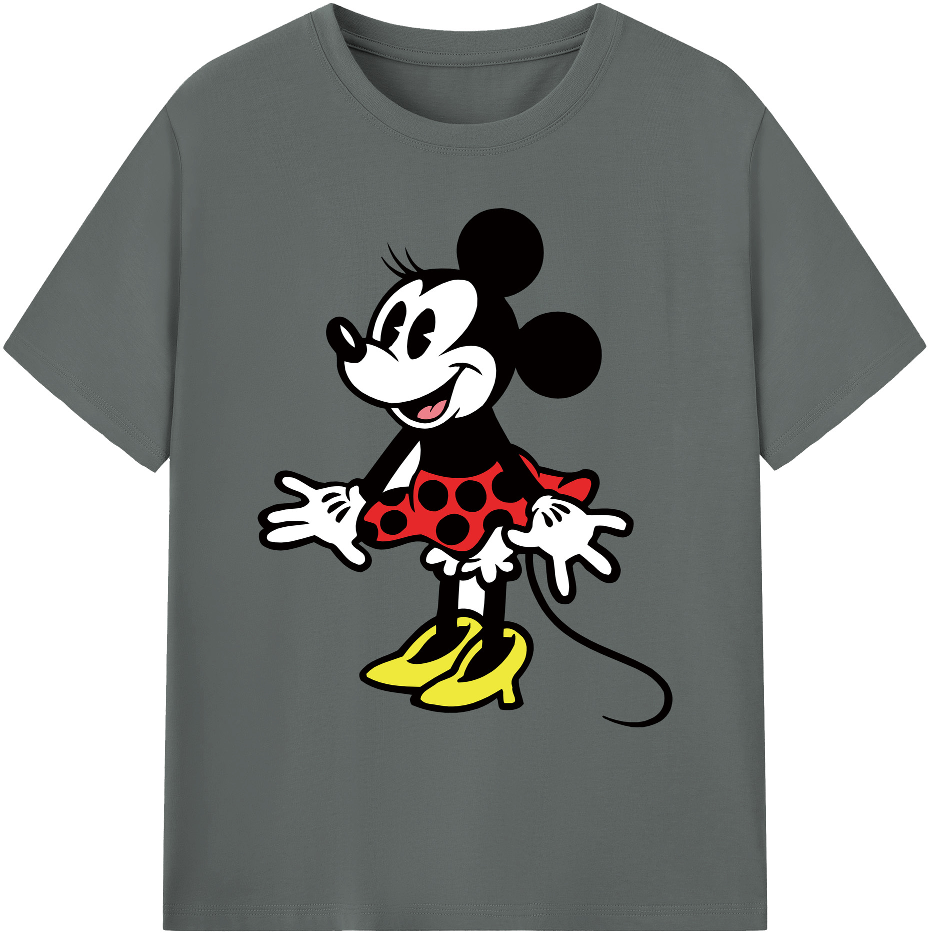 ミッキーマウス Mickey Mouse 綿100％ メンズ半袖Tシャツ｜肌触りやわらか＆通気性
